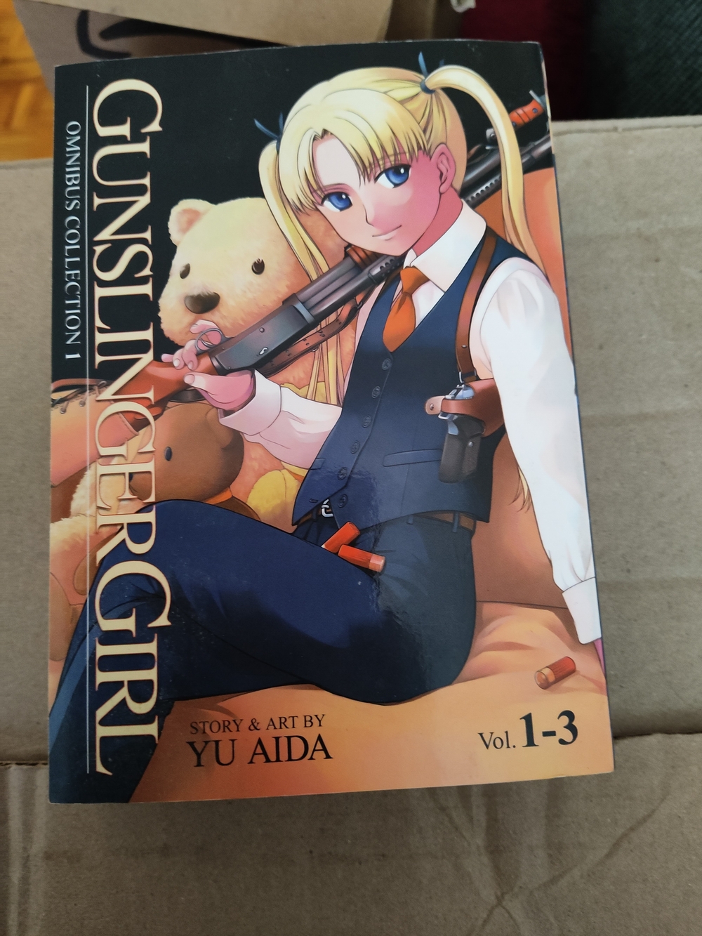 Gunslinger Girl Omnibus Vol. 1-3 Graphic Novel - Blue, White, Orange